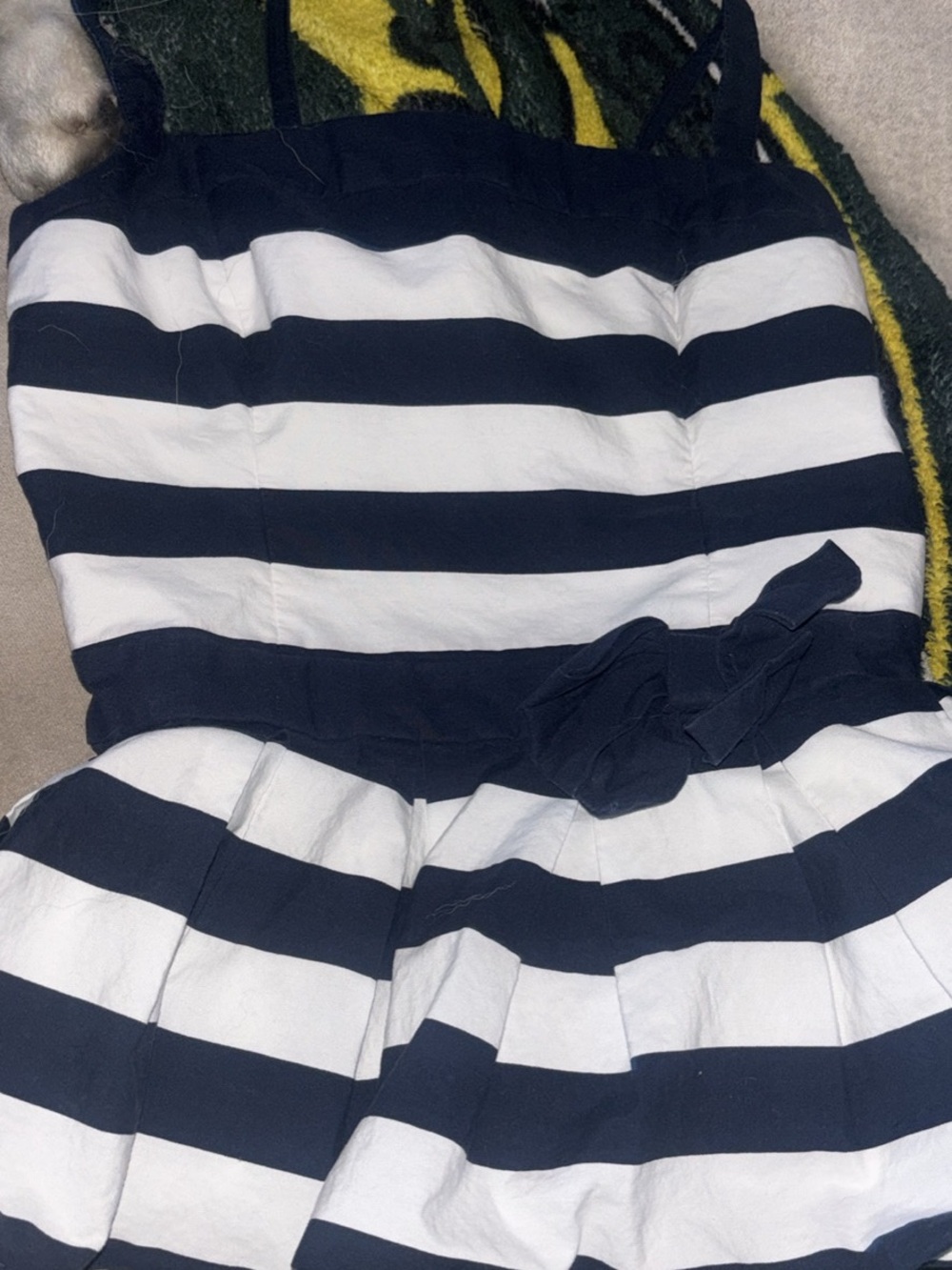 Vintage Navy and White Striped tank top with Bow Detail Hollister size medium